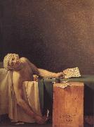 Jacques-Louis David Marats dod oil on canvas